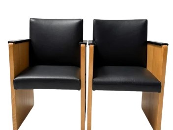 Pair of Art Deco Modernist Armchairs by Jan den Drijver for De Stijl, 1930s